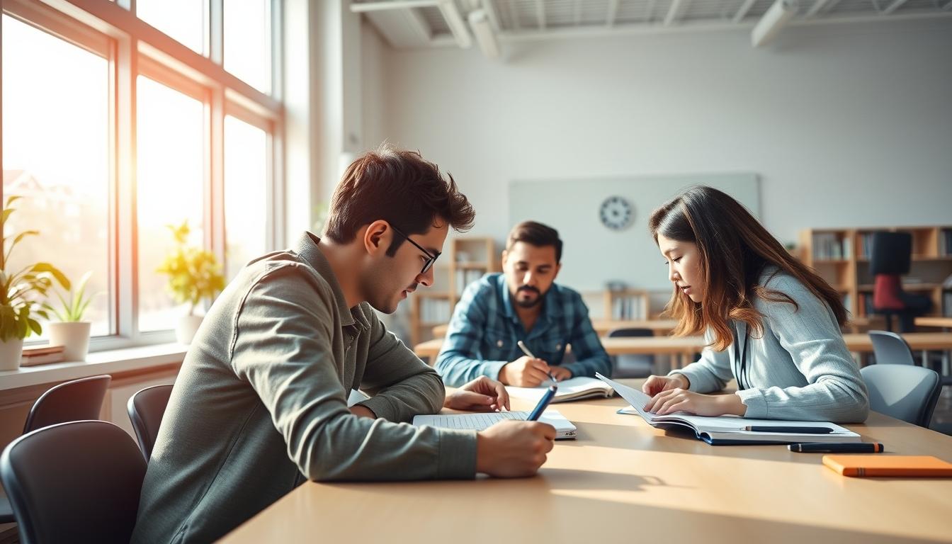 Modern university campus for students
